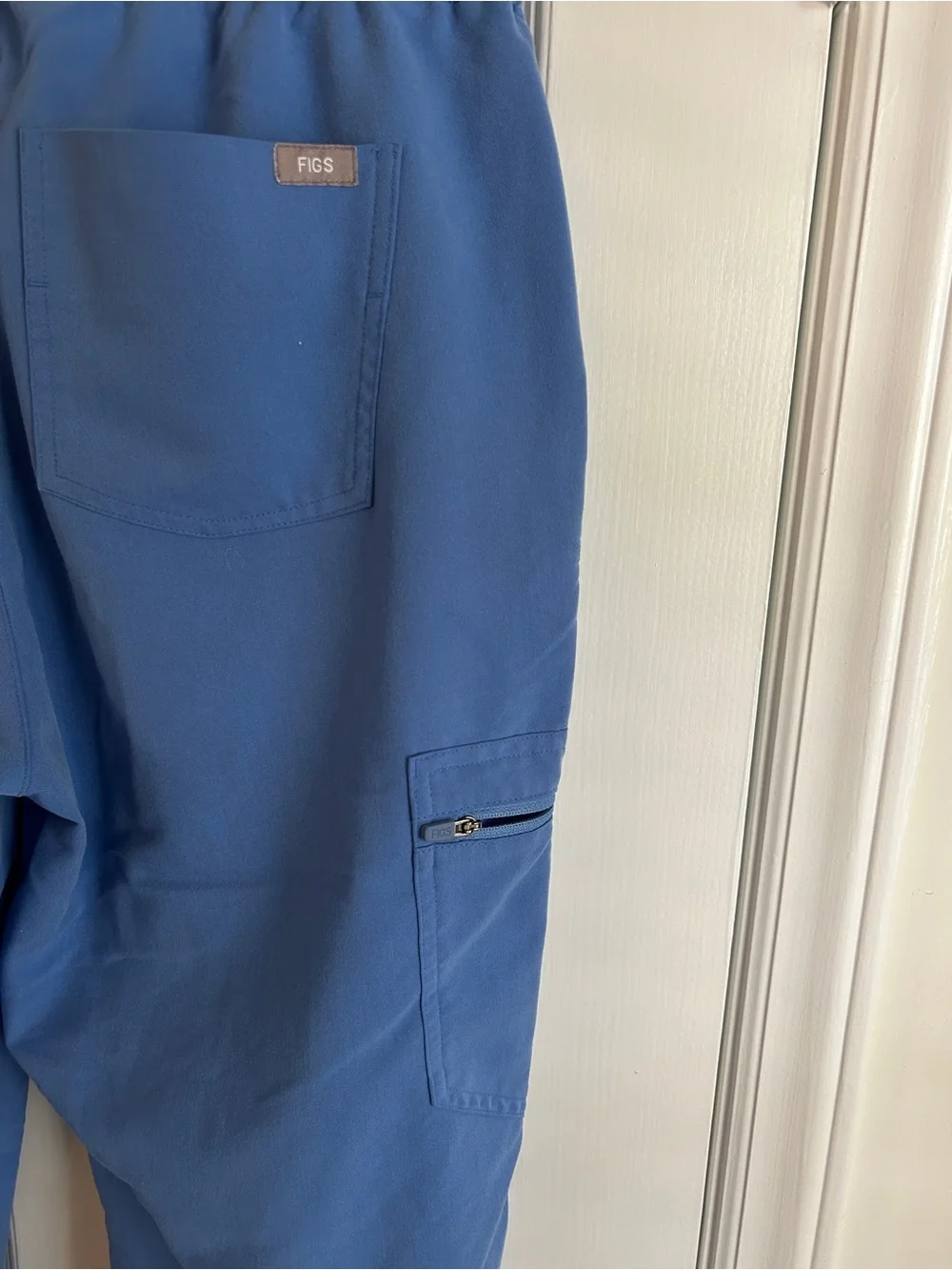Elastic-Waist Figs Scrubs Jogger Pants